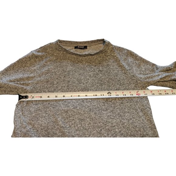 Zara Trafaluc Gray Marl Bell Sleeve Sweater Top Sz S - Picture 9 of 11